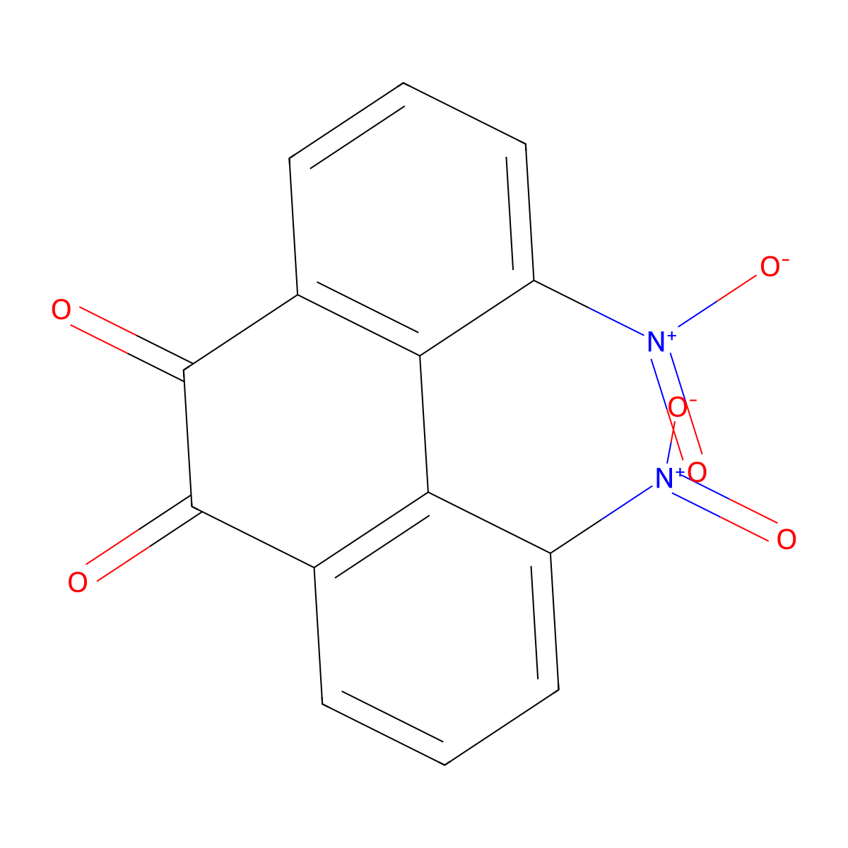 4,5-Dinitrophenanthrene-9,10-dione molecular structure, CAS 32060-66-5