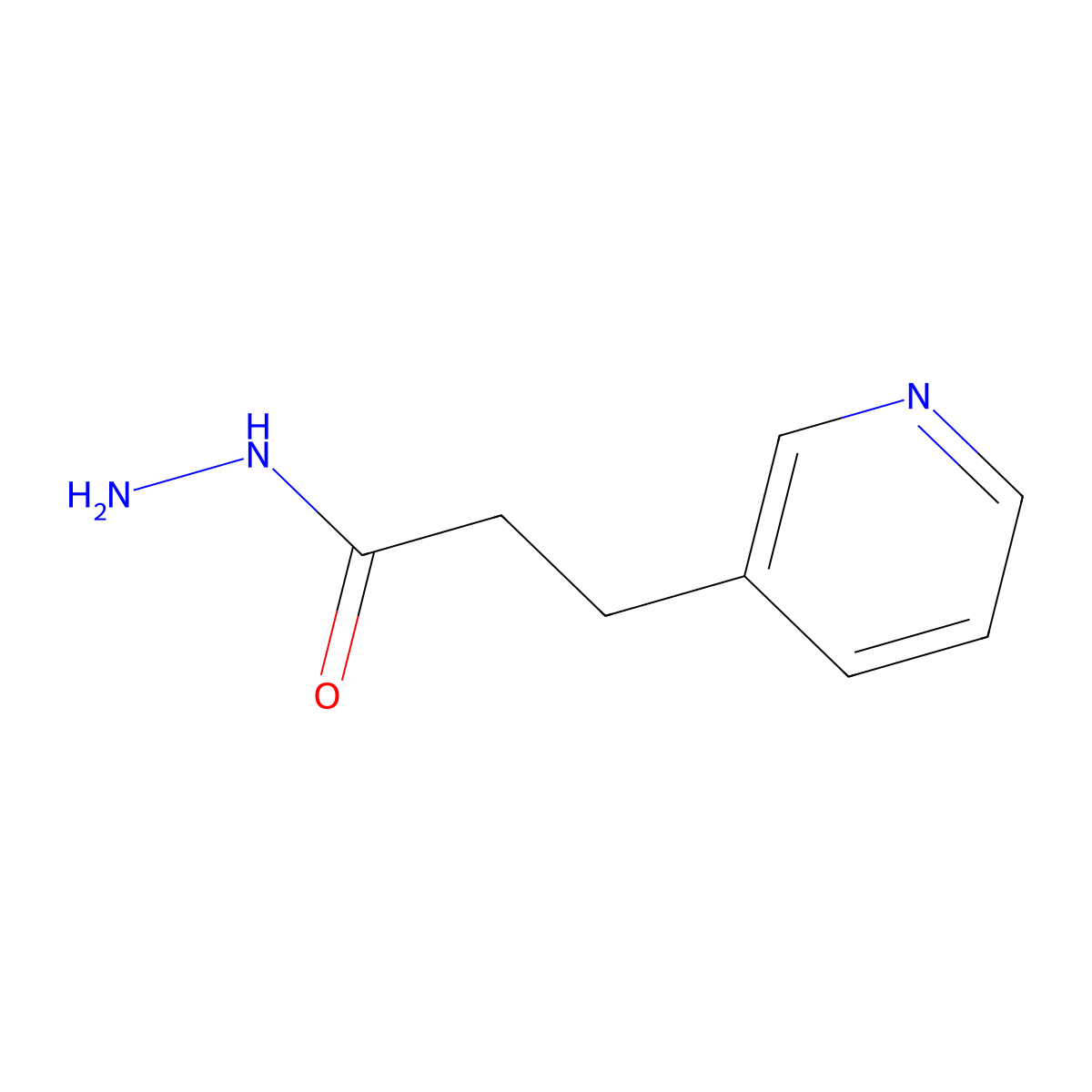 3-(Pyridin-3-yl)propanehydrazide molecular structure, CAS 320608-52-4