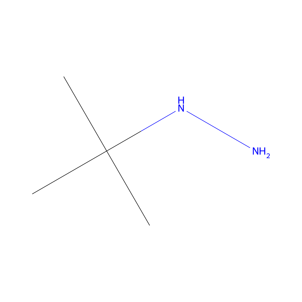 tert-Butylhydrazine molecular structure, CAS 32064-67-8