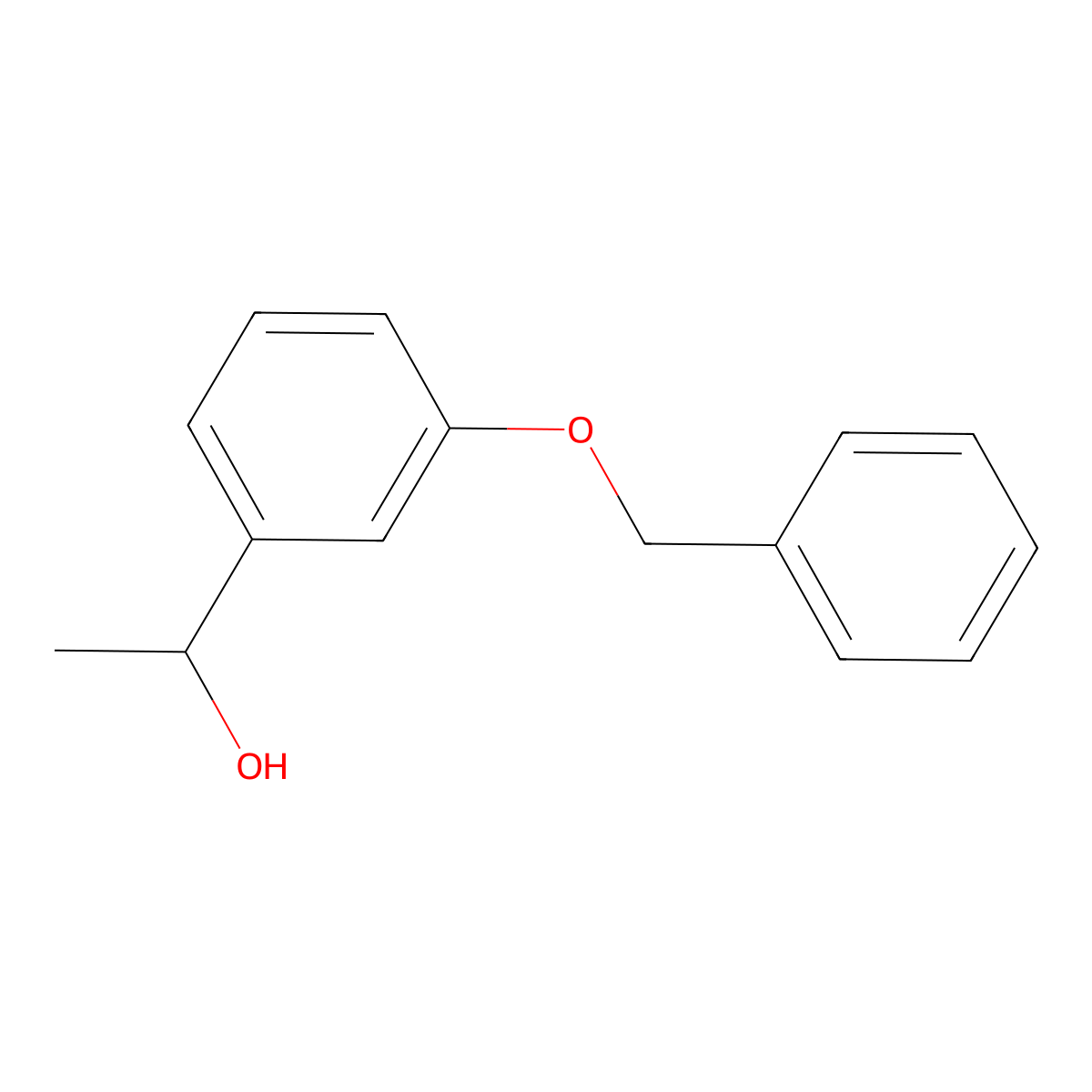 1-(3-(Benzyloxy)phenyl)ethanol molecular structure, CAS 320727-36-4