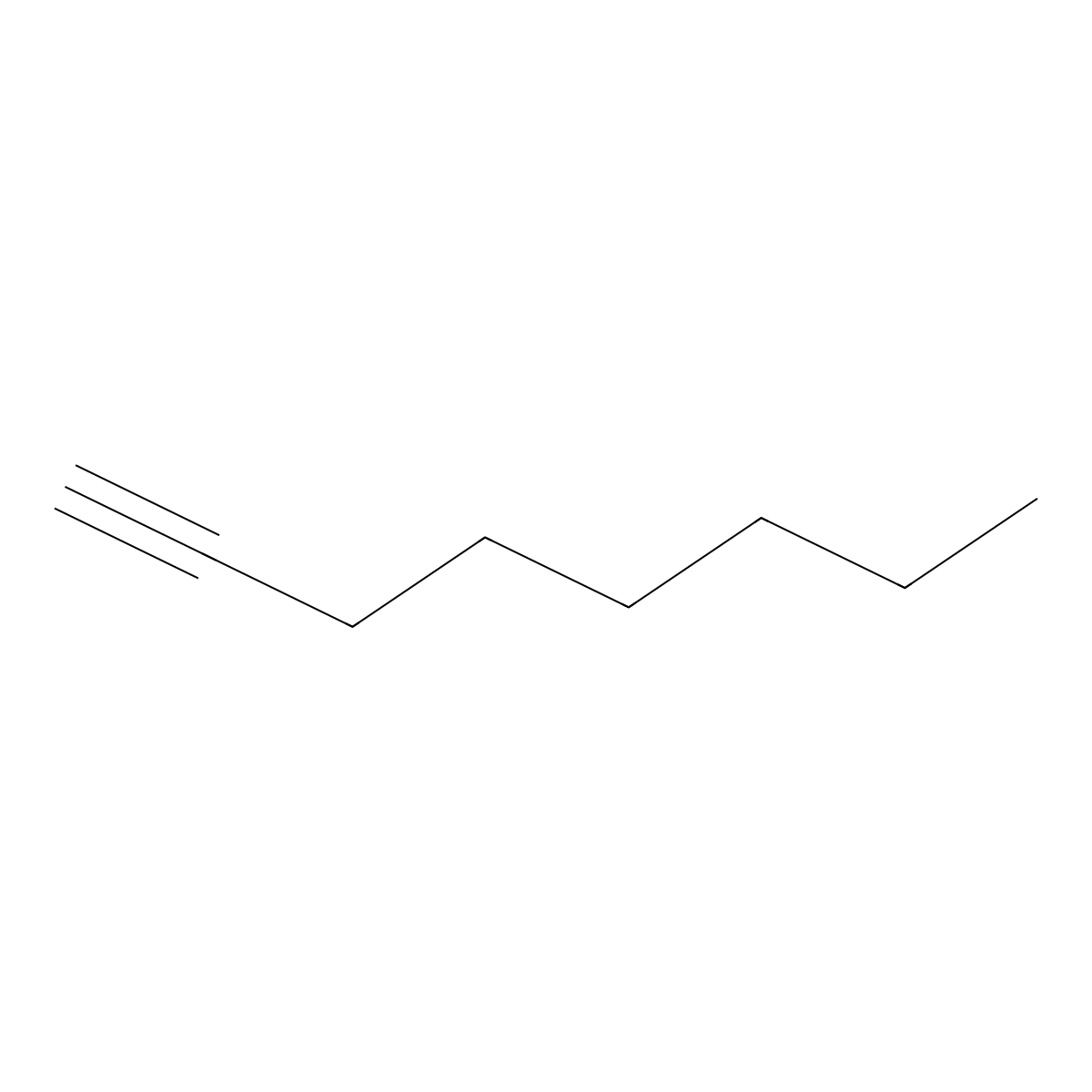 1-Octyne molecular structure, CAS 32073-03-3