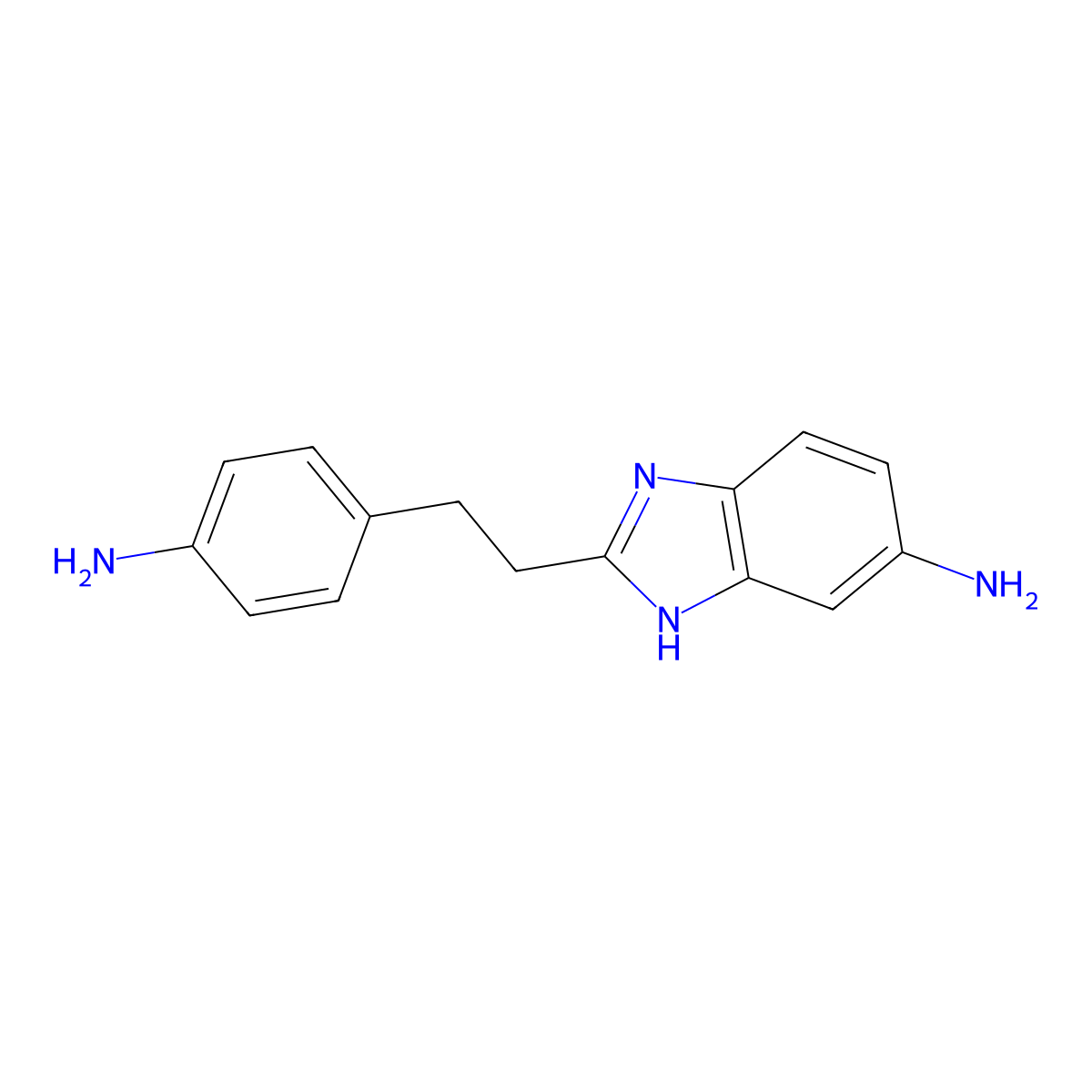 2-(4-Aminophenethyl)-1H-benzo[d]imidazol-5-amine molecular structure, CAS 320740-70-3