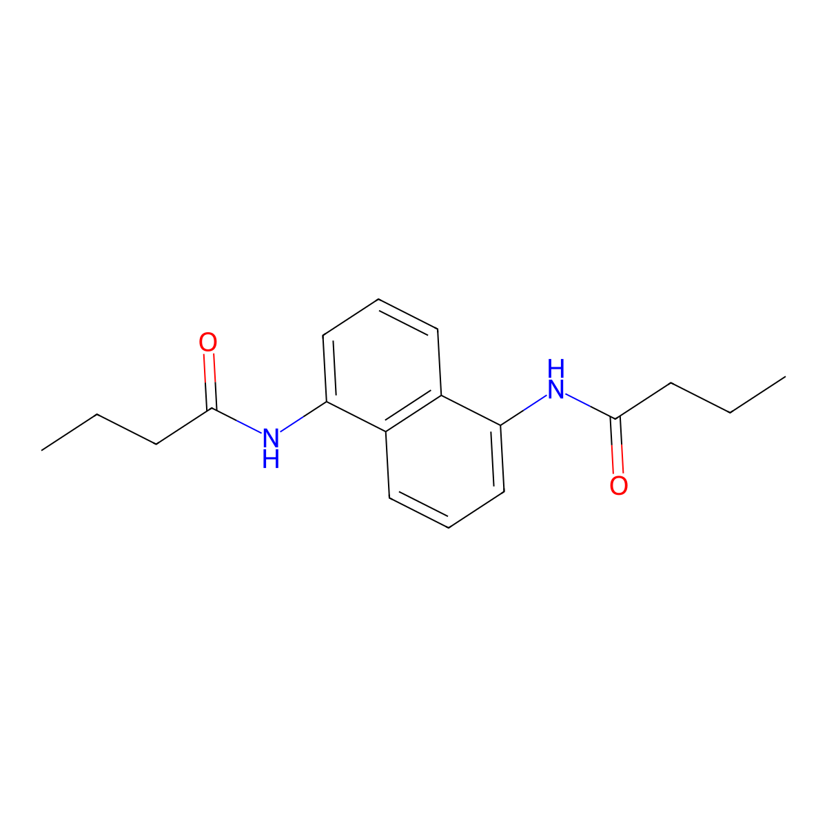 N-[5-(butanoylamino)naphthalen-1-yl]butanamide molecular structure, CAS 320741-62-6