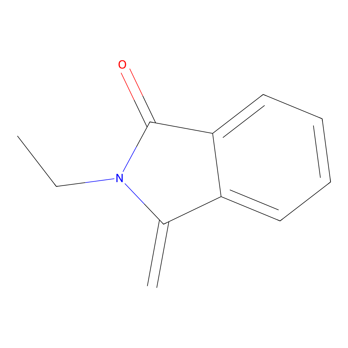 2-Ethyl-3-methyleneisoindolin-1-one molecular structure, CAS 320742-26-5