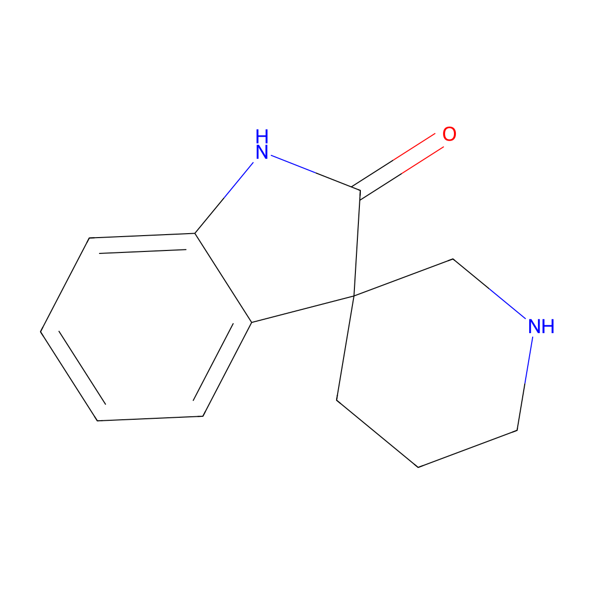 Spiro[3H-indole-3,3'-piperidin]-2(1H)-one molecular structure, CAS 320773-63-5