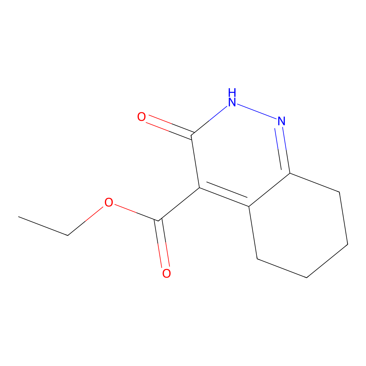 Ethyl 3-oxo-2,3,5,6,7,8-hexahydrocinnoline-4-carboxylate molecular structure, CAS 32078-87-8