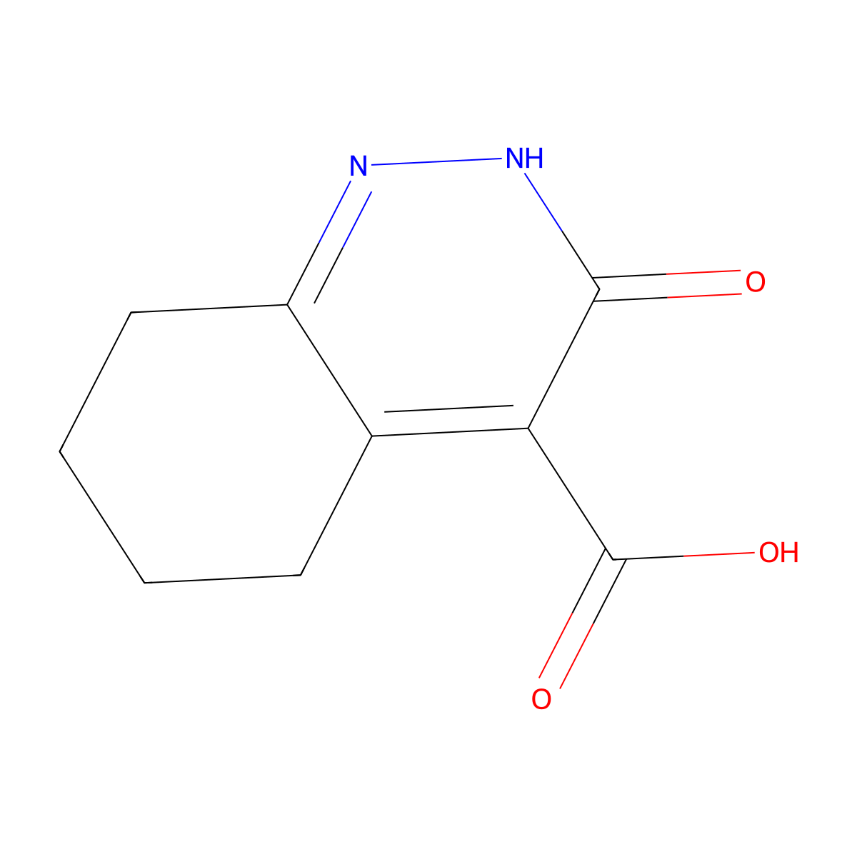 3-Oxo-2,3,5,6,7,8-hexahydrocinnoline-4-carboxylic acid molecular structure, CAS 32078-89-0