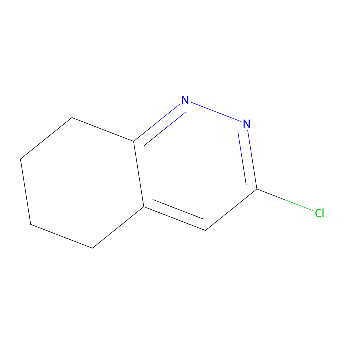 3-Chloro-5,6,7,8-tetrahydrocinnoline molecular structure, CAS 32078-92-5