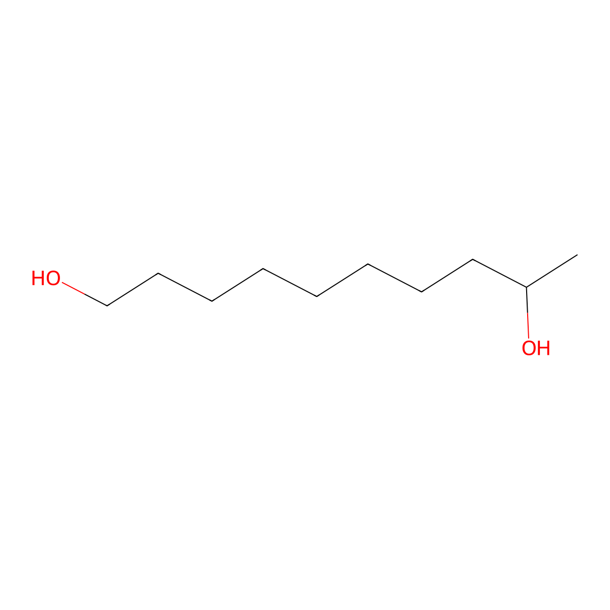 Decane-1,9-diol molecular structure, CAS 3208-05-7