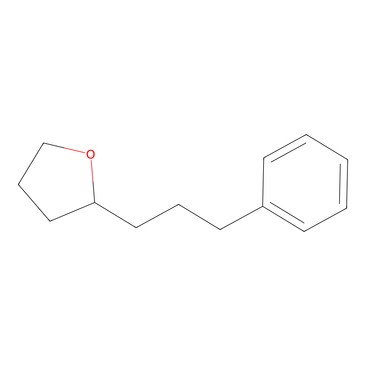 2-(3-Phenylpropyl)tetrahydrofuran molecular structure, CAS 3208-40-0
