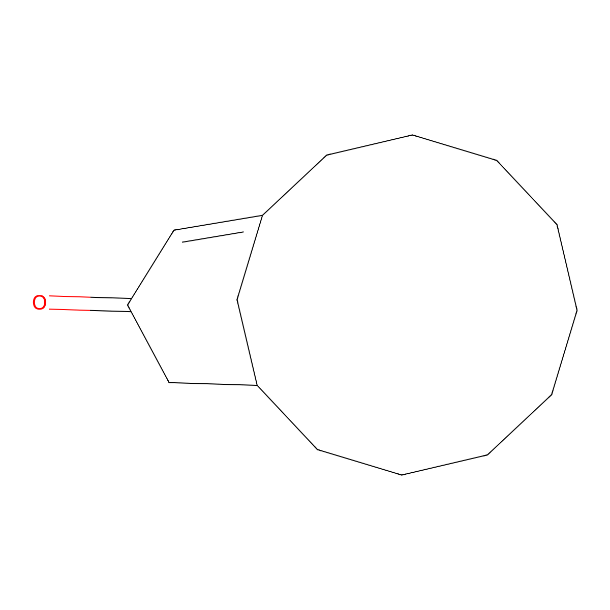 Bicyclo[9.3.1]pentadec-11-en-13-one molecular structure, CAS 32080-72-1