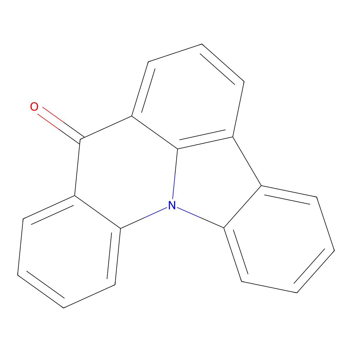 8H-Indolo[3,2,1-de]acridin-8-one molecular structure, CAS 32081-26-8