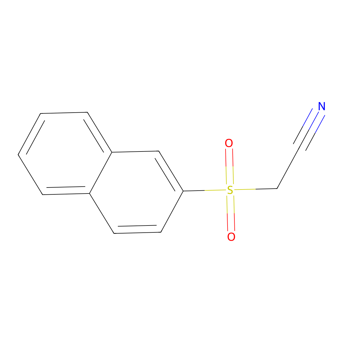 2-(2-Naphthylsulfonyl)acetonitrile molecular structure, CAS 32083-60-6