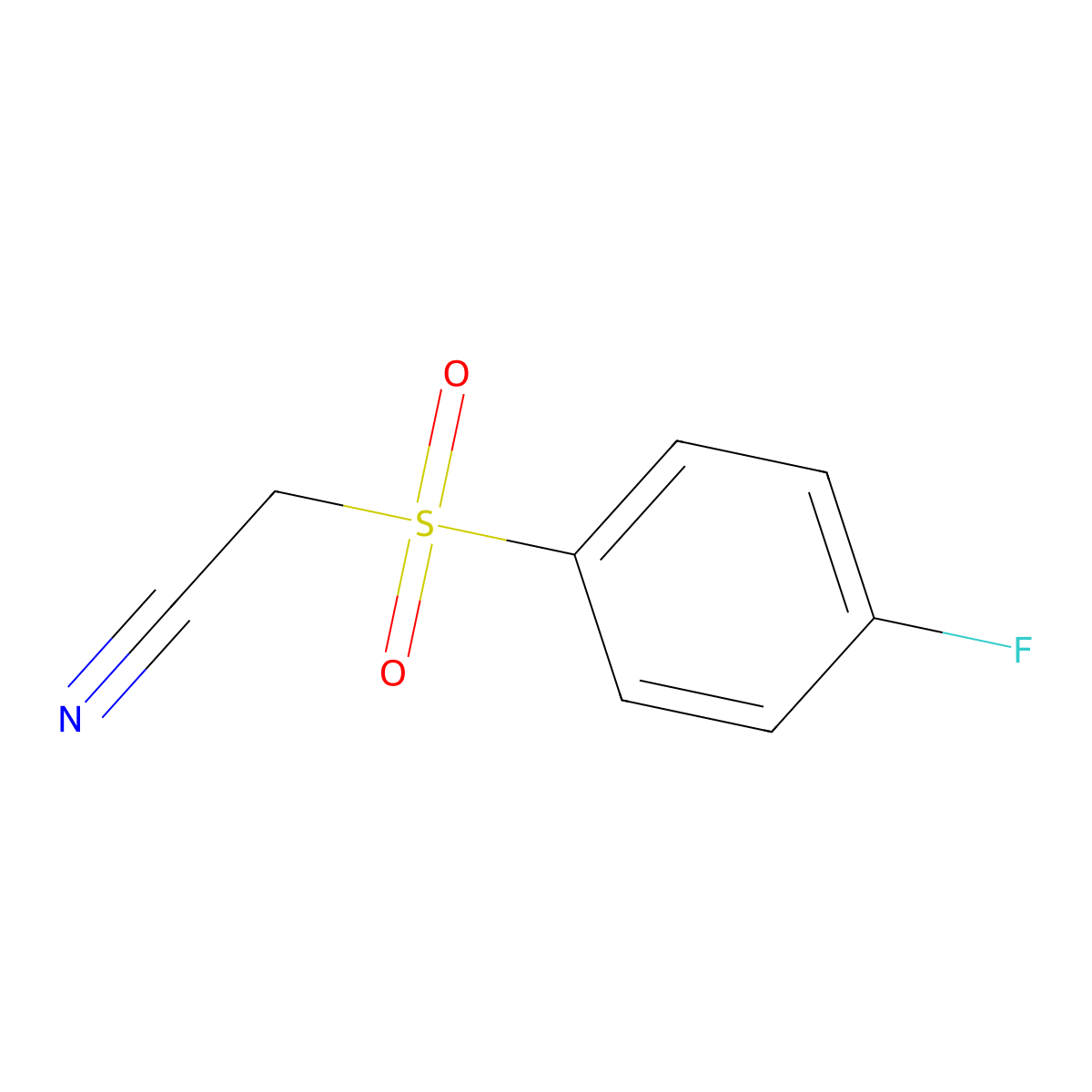 2-(4-Fluorobenzenesulfonyl)acetonitrile molecular structure, CAS 32083-66-2
