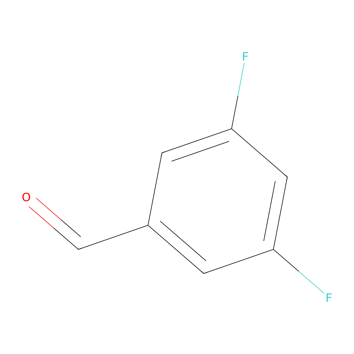 3,5-Difluorobenzaldehyde molecular structure, CAS 32085-88-4