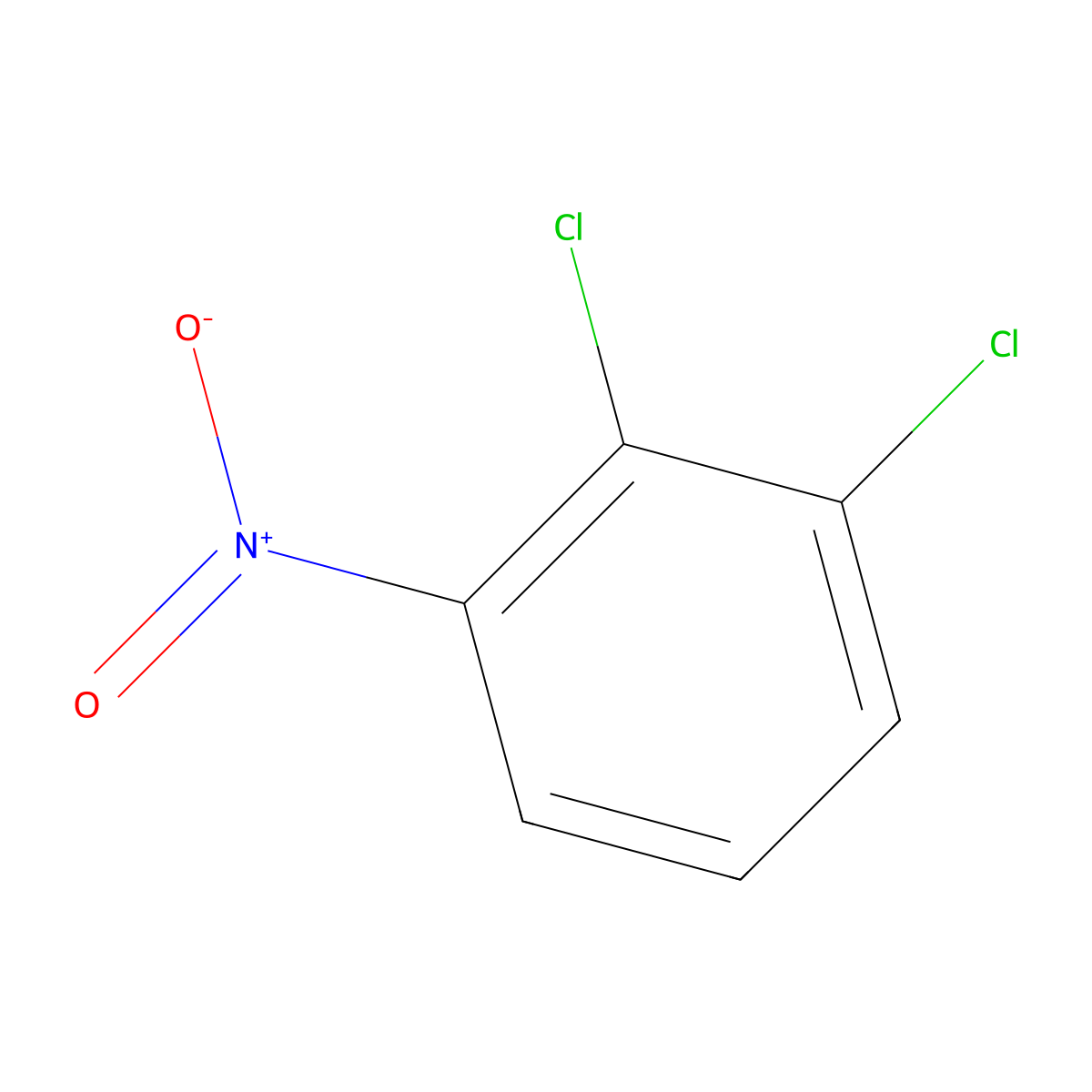 2,3-Dichloronitrobenzene molecular structure, CAS 3209-22-1