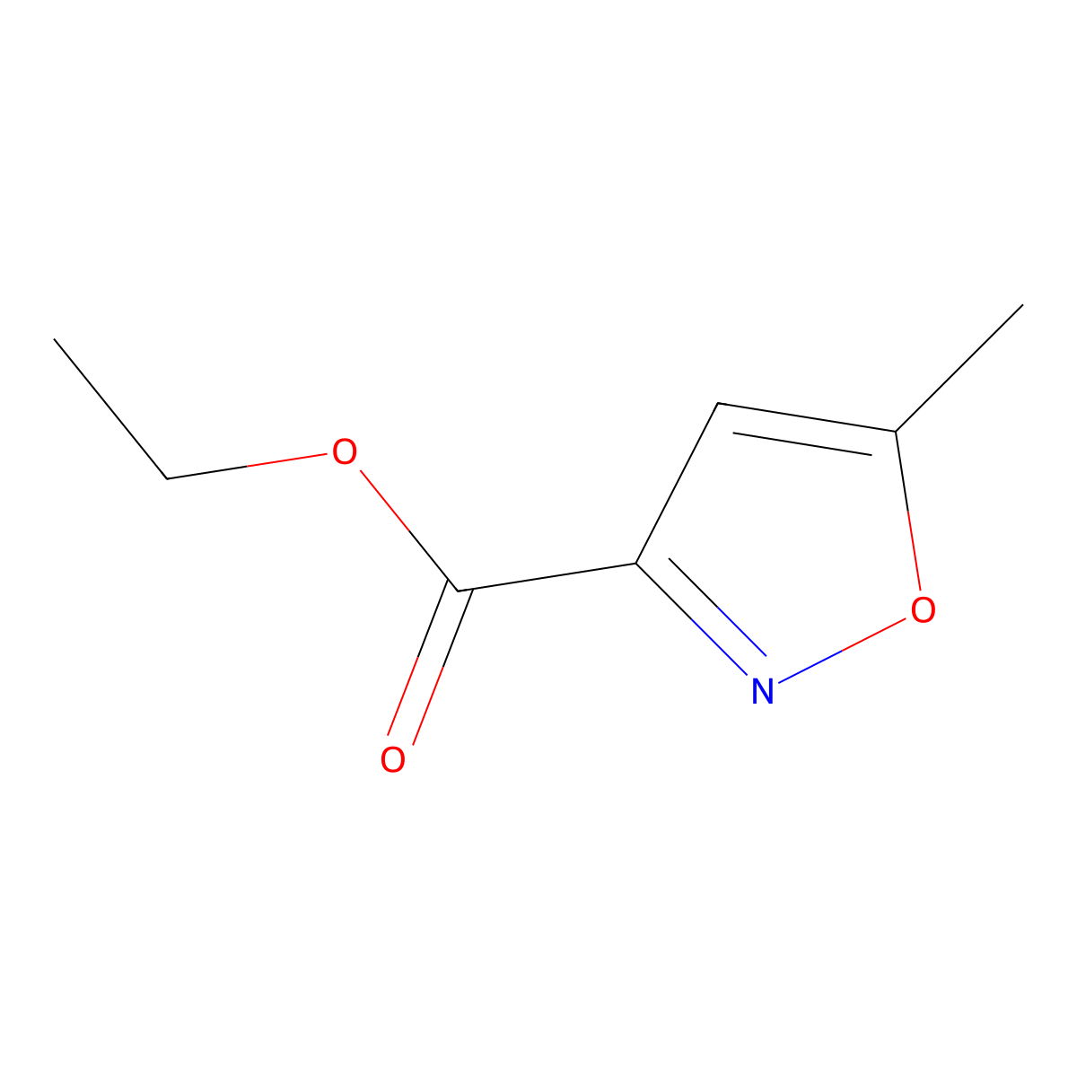 Ethyl 5-methylisoxazole-3-carboxylate molecular structure, CAS 3209-72-1