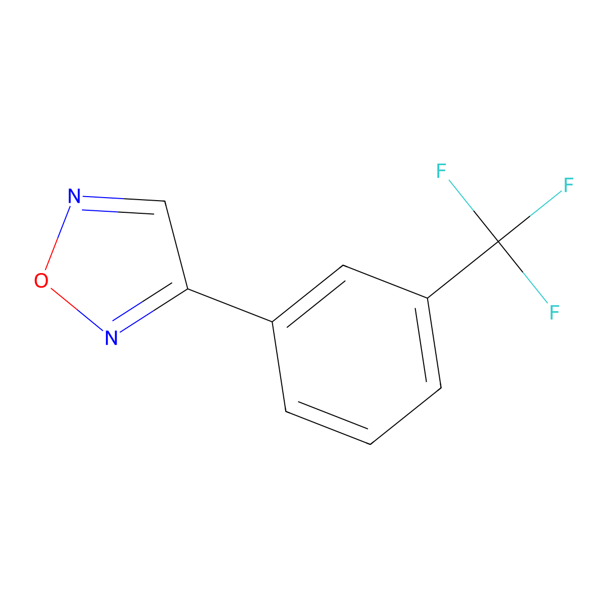 3-[3-(Trifluoromethyl)phenyl]-1,2,5-oxadiazole molecular structure, CAS 32090-70-3