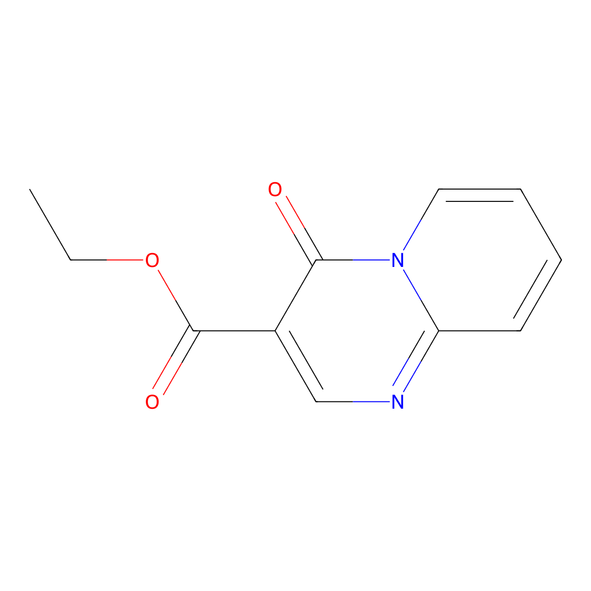 Ethyl 4-oxo-4H-pyrido[1,2-a]pyrimidine-3-carboxylate molecular structure, CAS 32092-18-5