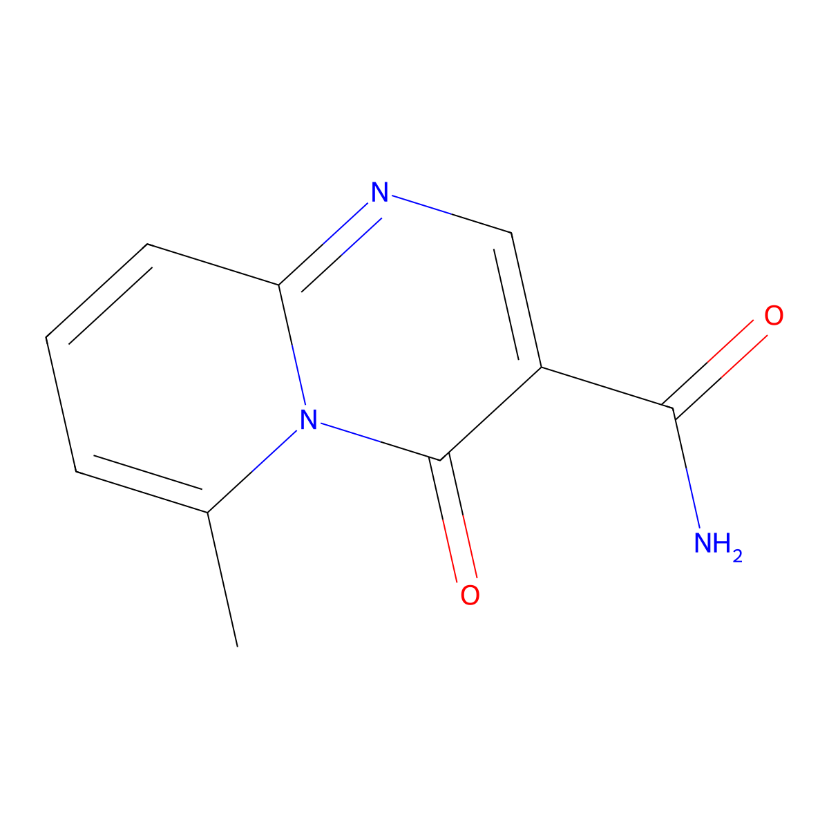 4H-Pyrido[1,2-a]pyrimidine-3-carboxamide, 6-methyl-4-oxo- molecular structure, CAS 32092-21-0