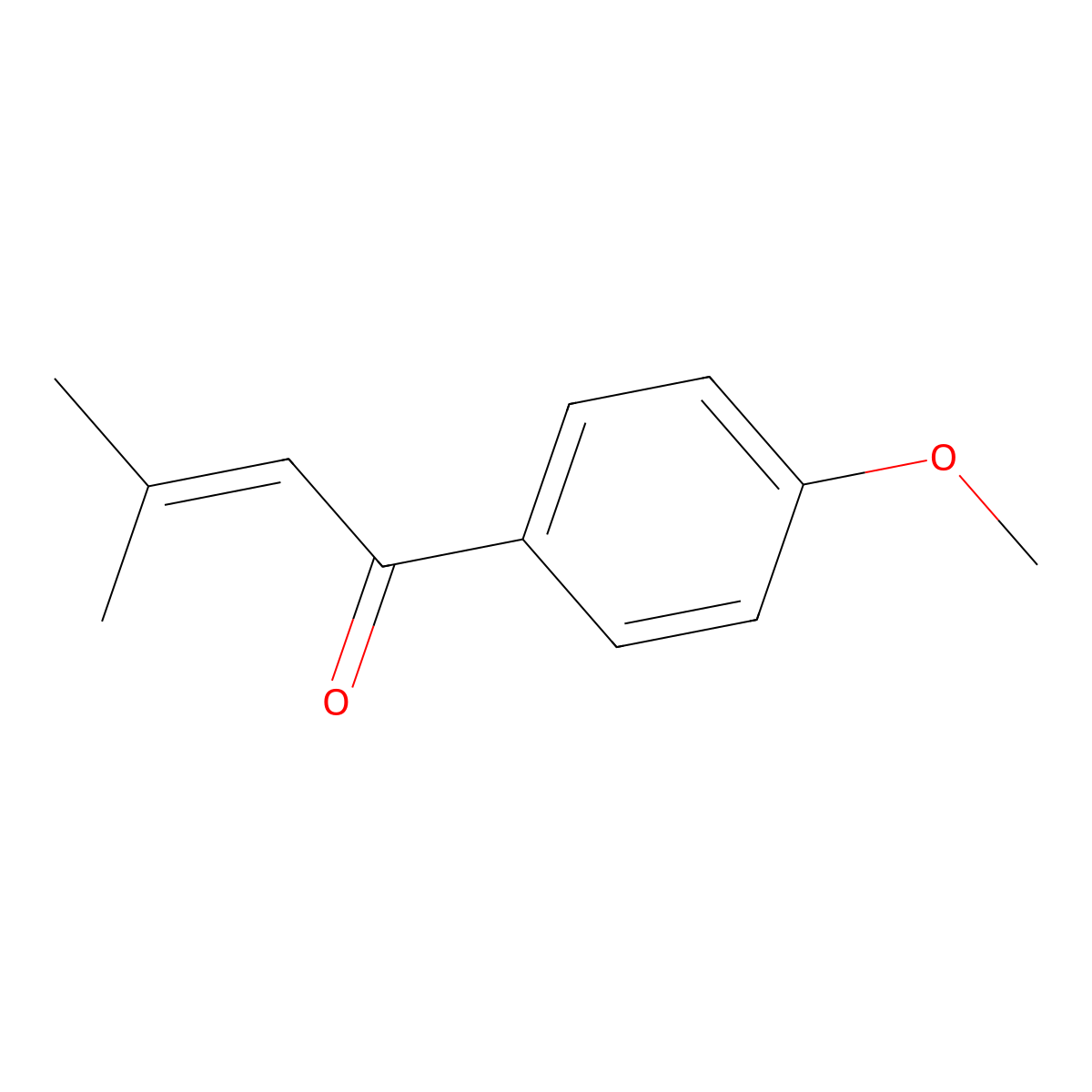 1-(4-Methoxyphenyl)-3-methylbut-2-en-1-one molecular structure, CAS 32097-05-5