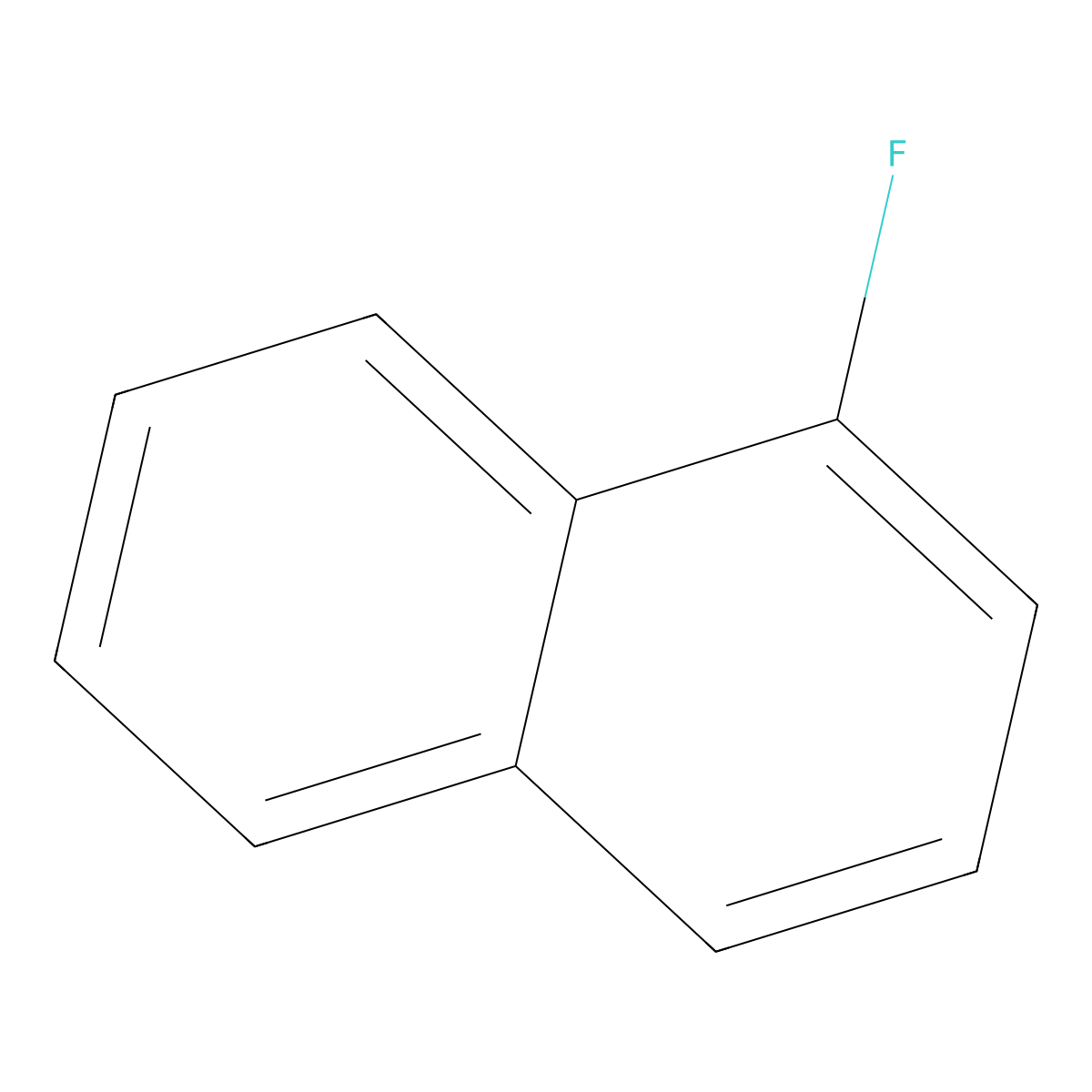 1-Fluoronaphthalene molecular structure, CAS 321-38-0