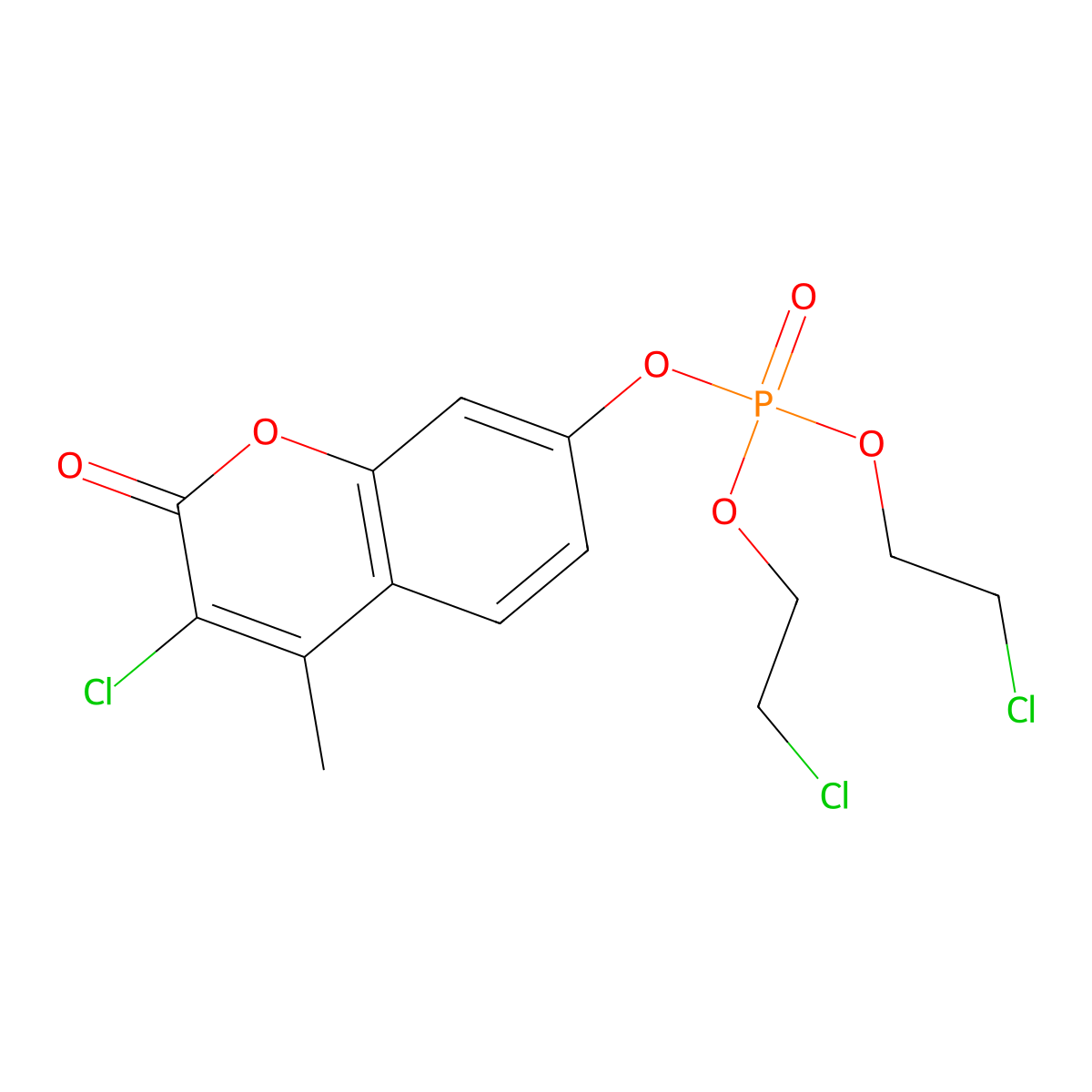 Haloxon molecular structure, CAS 321-55-1