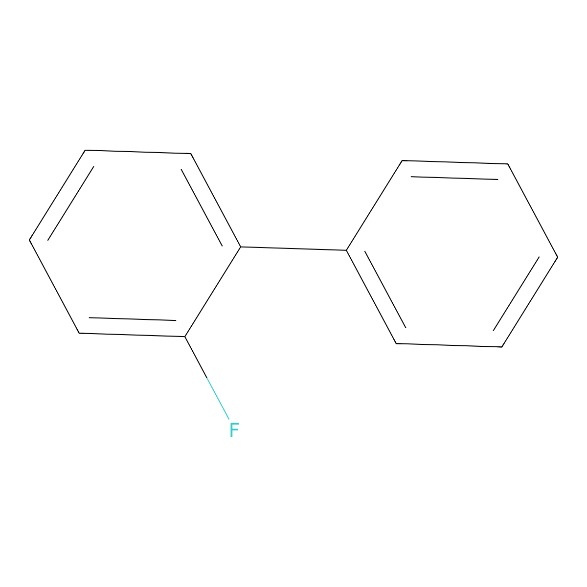 2-Fluorobiphenyl molecular structure, CAS 321-60-8