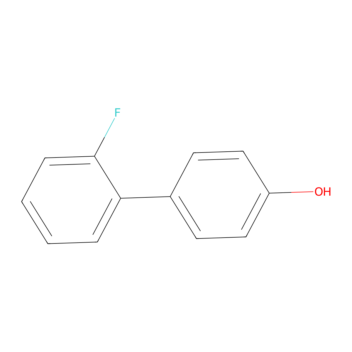 4-(2-Fluorophenyl)phenol molecular structure, CAS 321-62-0