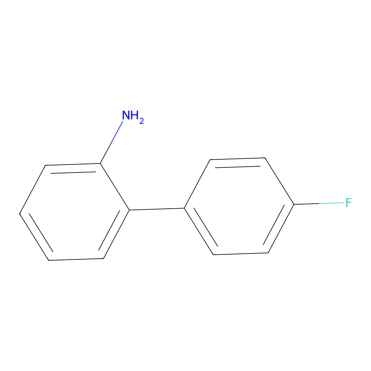 4'-Fluoro(1,1'-biphenyl)-2-amine molecular structure, CAS 321-63-1