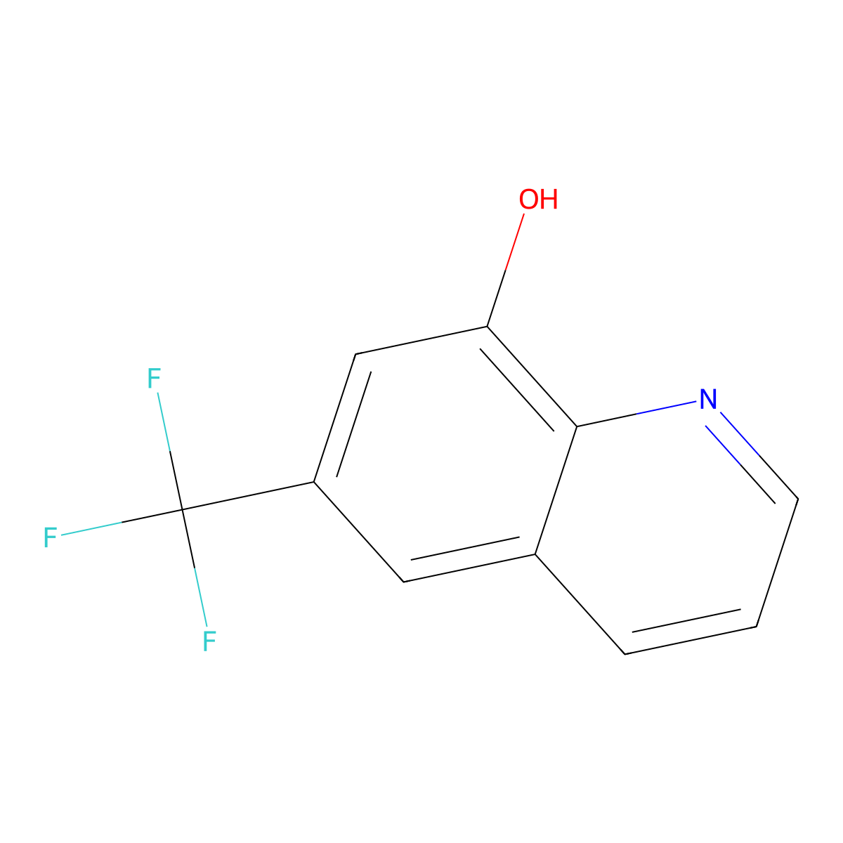 6-(Trifluoromethyl)-8-quinolinol molecular structure, CAS 321-70-0