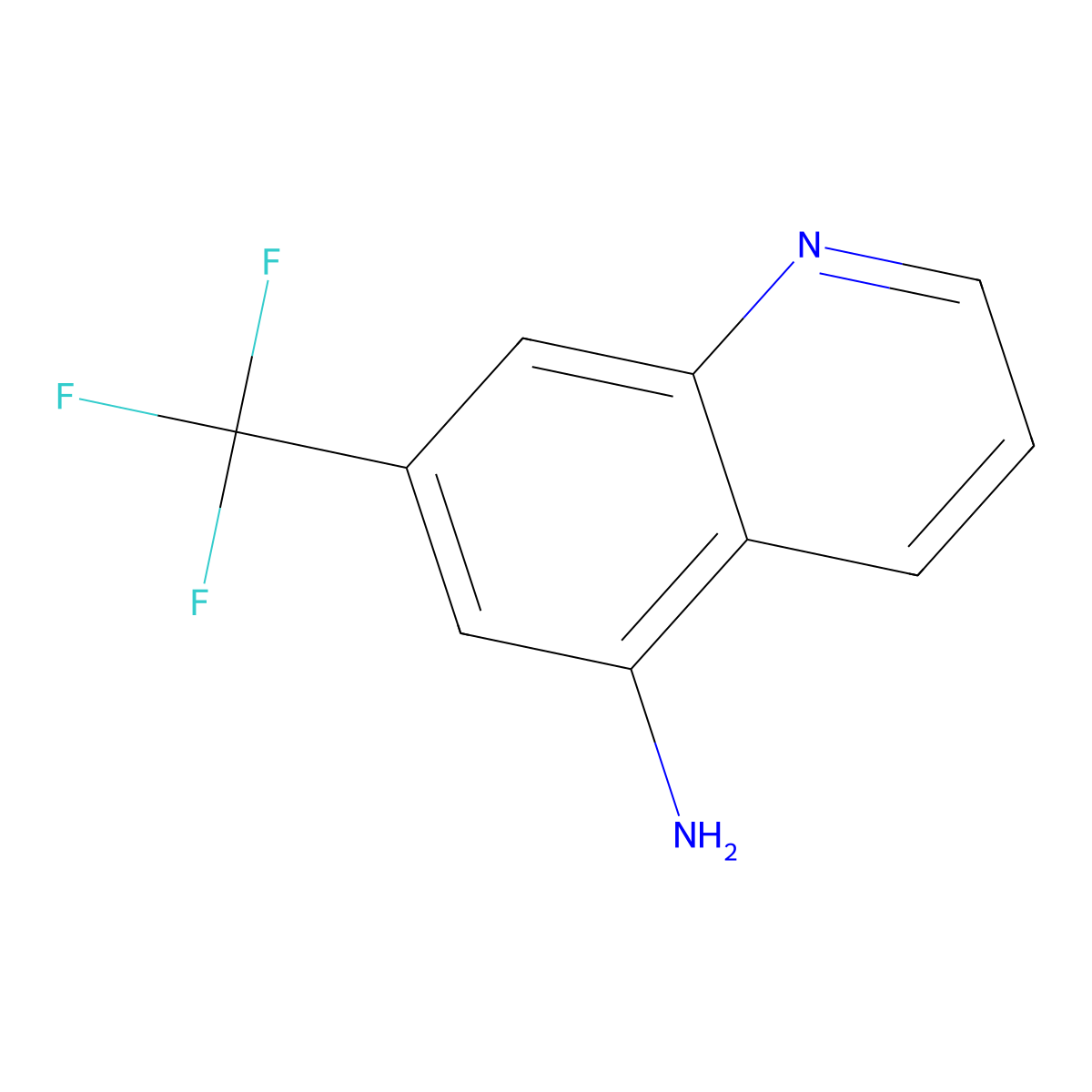 7-(Trifluoromethyl)quinolin-5-amine molecular structure, CAS 321-71-1