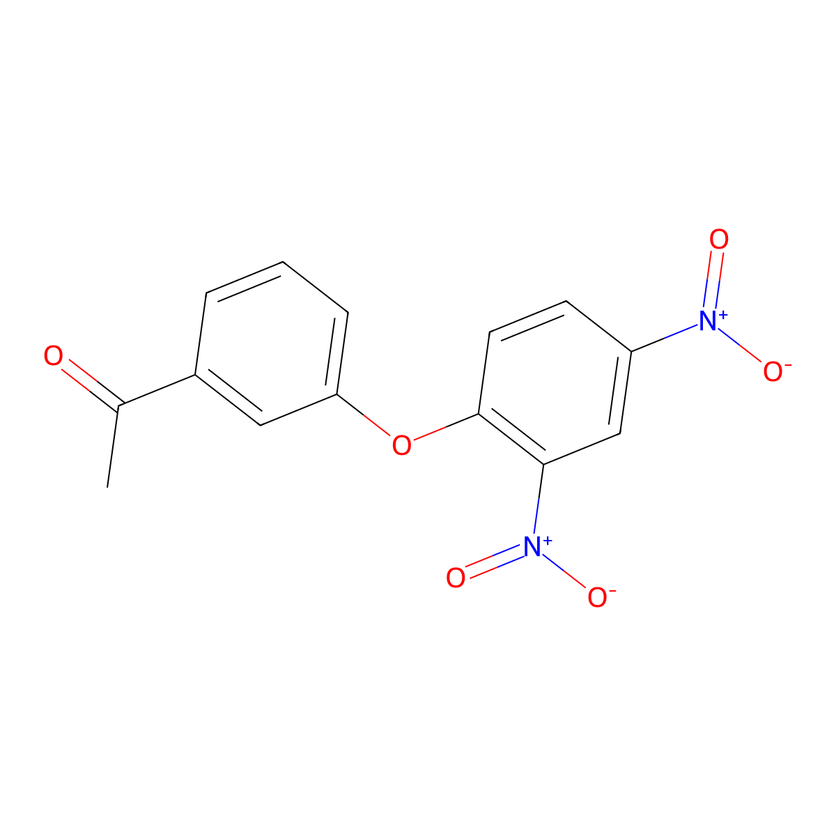 1-[3-(2,4-Dinitrophenoxy)phenyl]ethanone molecular structure, CAS 32101-51-2