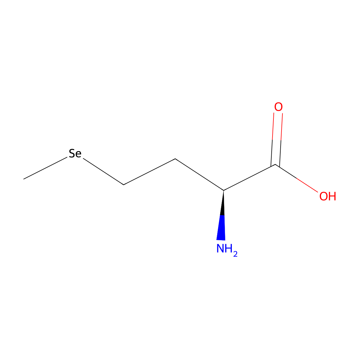 L-Selenomethionine molecular structure, CAS 3211-76-5