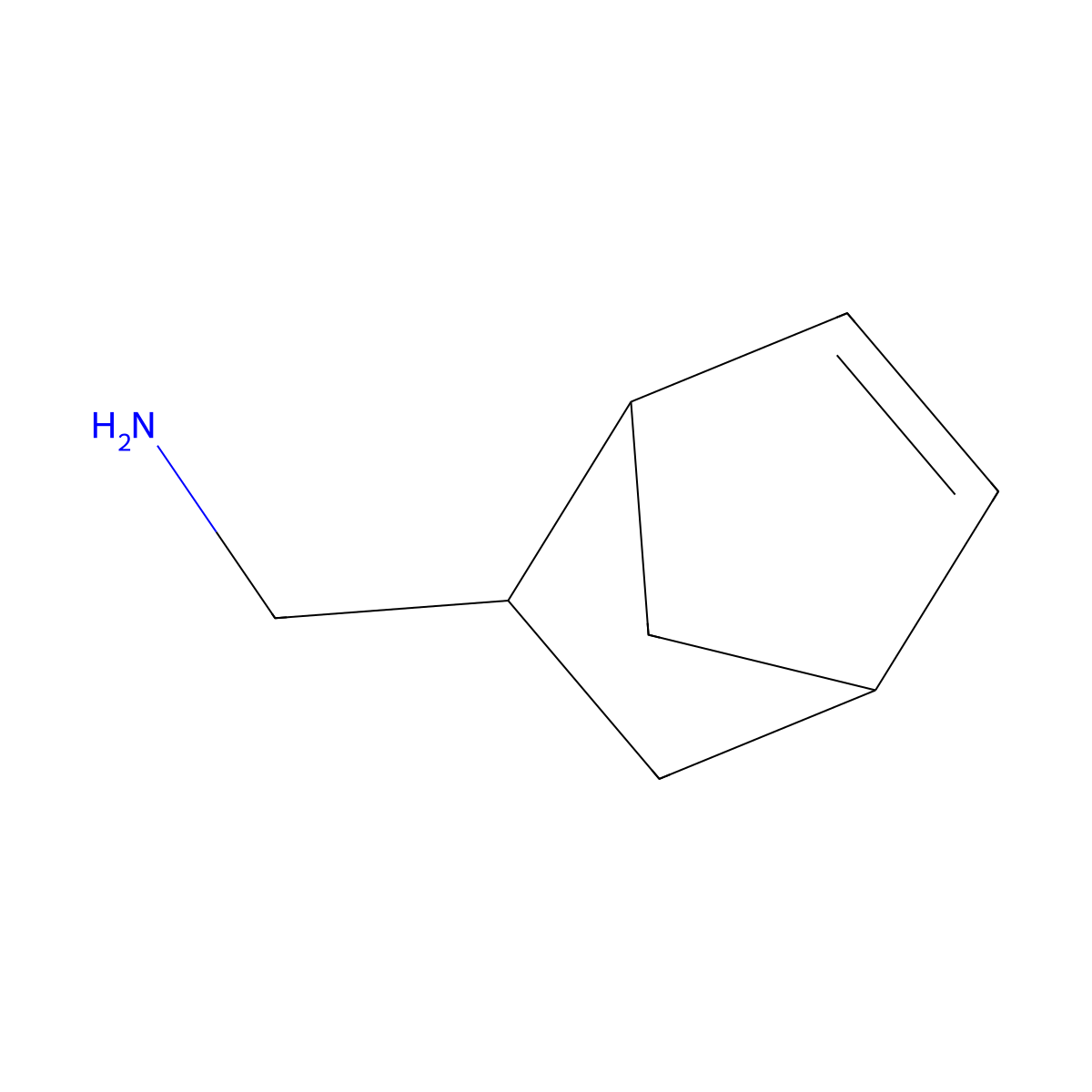 rac-[(1R,2R,4R)-bicyclo[2.2.1]hept-5-en-2-yl]methanamine molecular structure, CAS 3211-86-7
