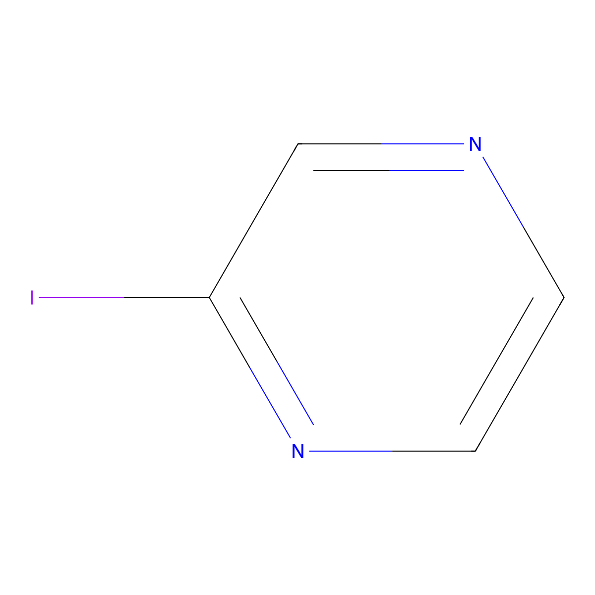 Iodopyrazine molecular structure, CAS 32111-21-0