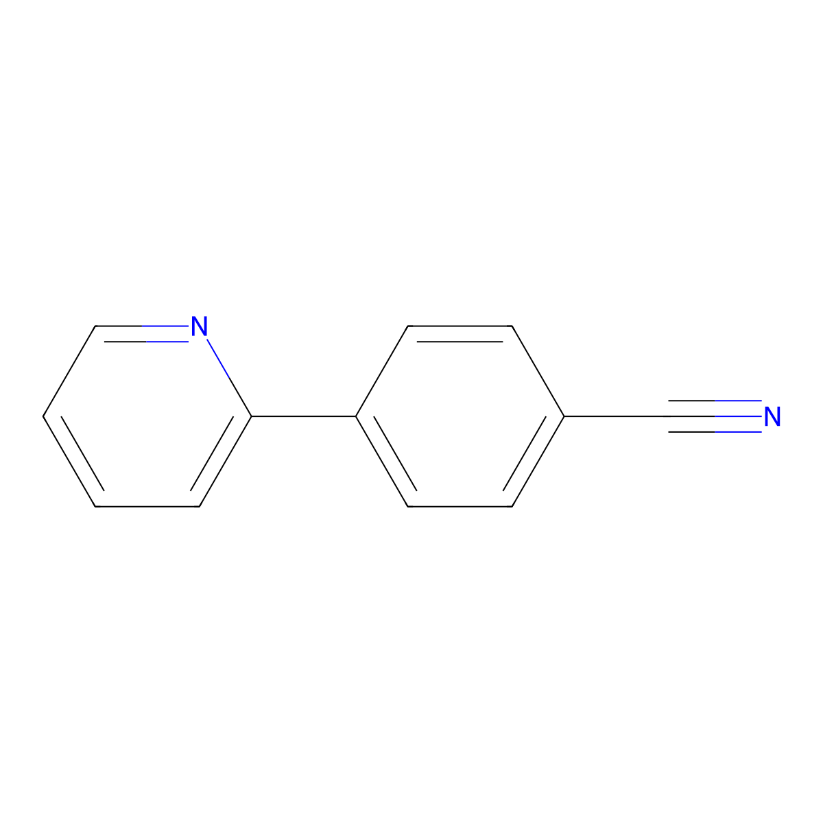 4-(2-Pyridyl)benzonitrile molecular structure, CAS 32111-34-5
