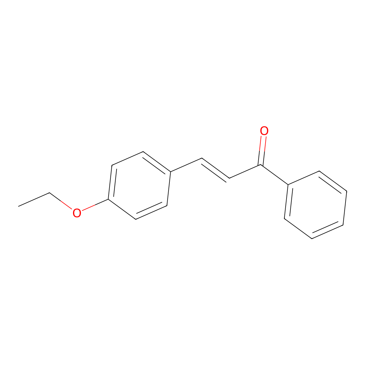 (2E)-3-(4-Ethoxyphenyl)-1-phenylprop-2-en-1-one molecular structure, CAS 32111-71-0