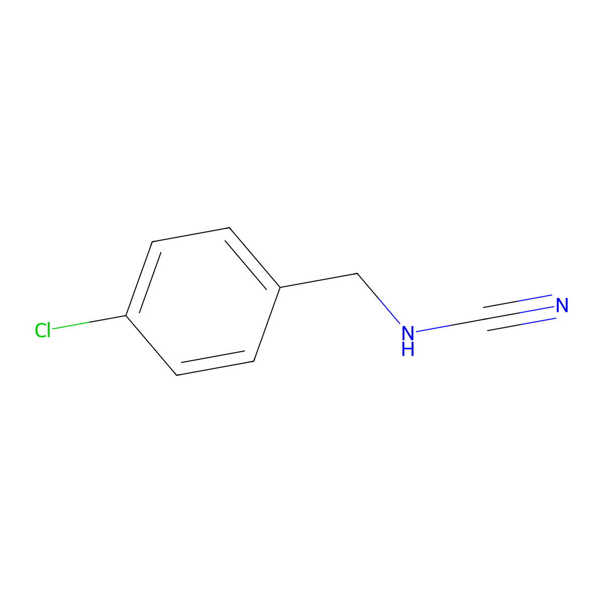 (4-Chlorophenyl)methylcyanamide molecular structure, CAS 32111-91-4