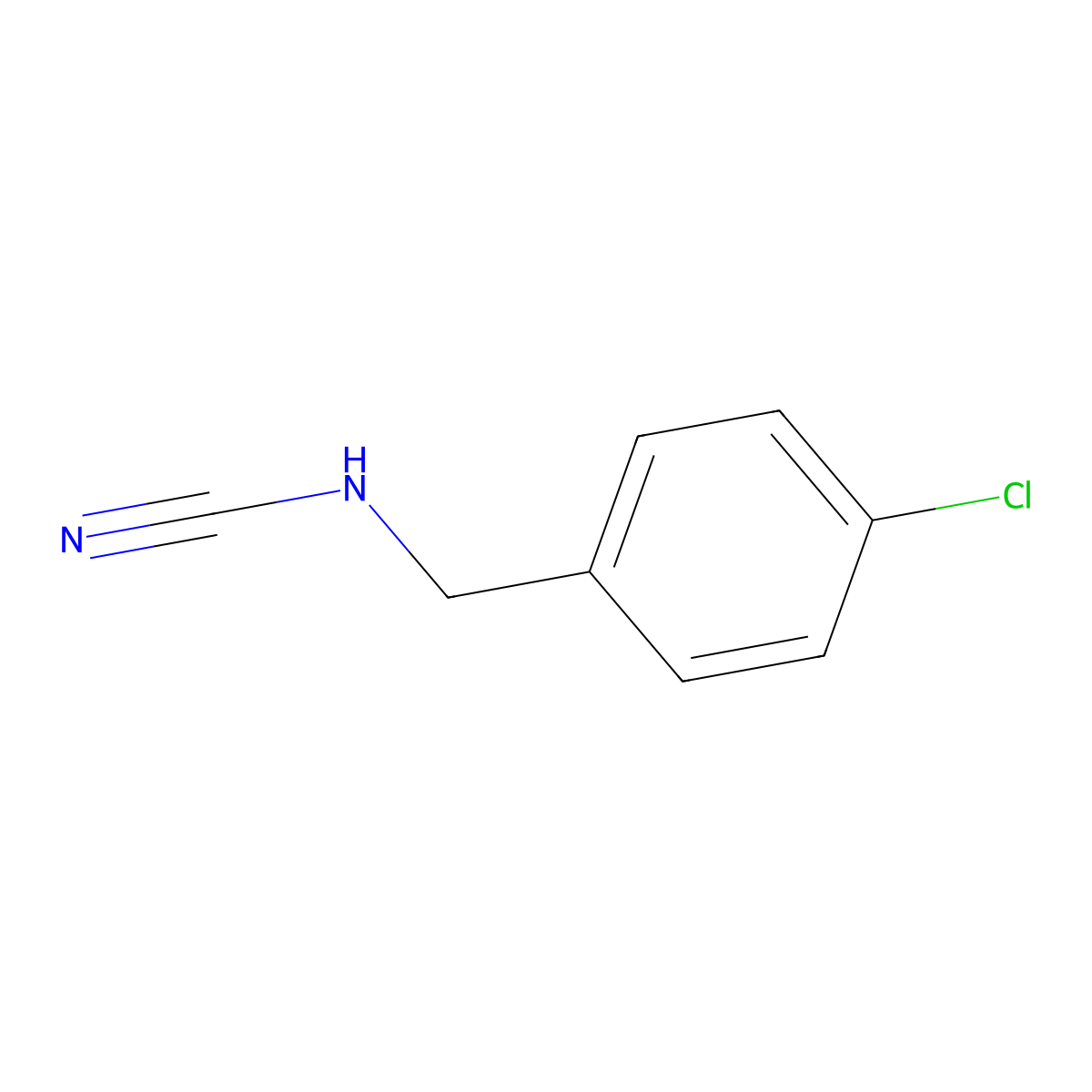 (4-Chlorophenyl)methylcyanamide molecular structure, CAS 32111-91-4
