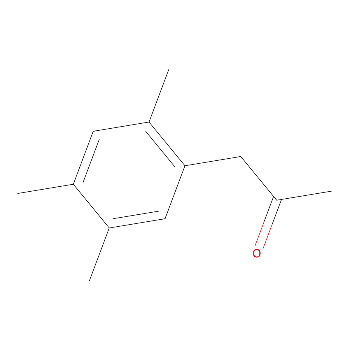 1-(2,4,5-Trimethylphenyl)propan-2-one molecular structure, CAS 321132-14-3