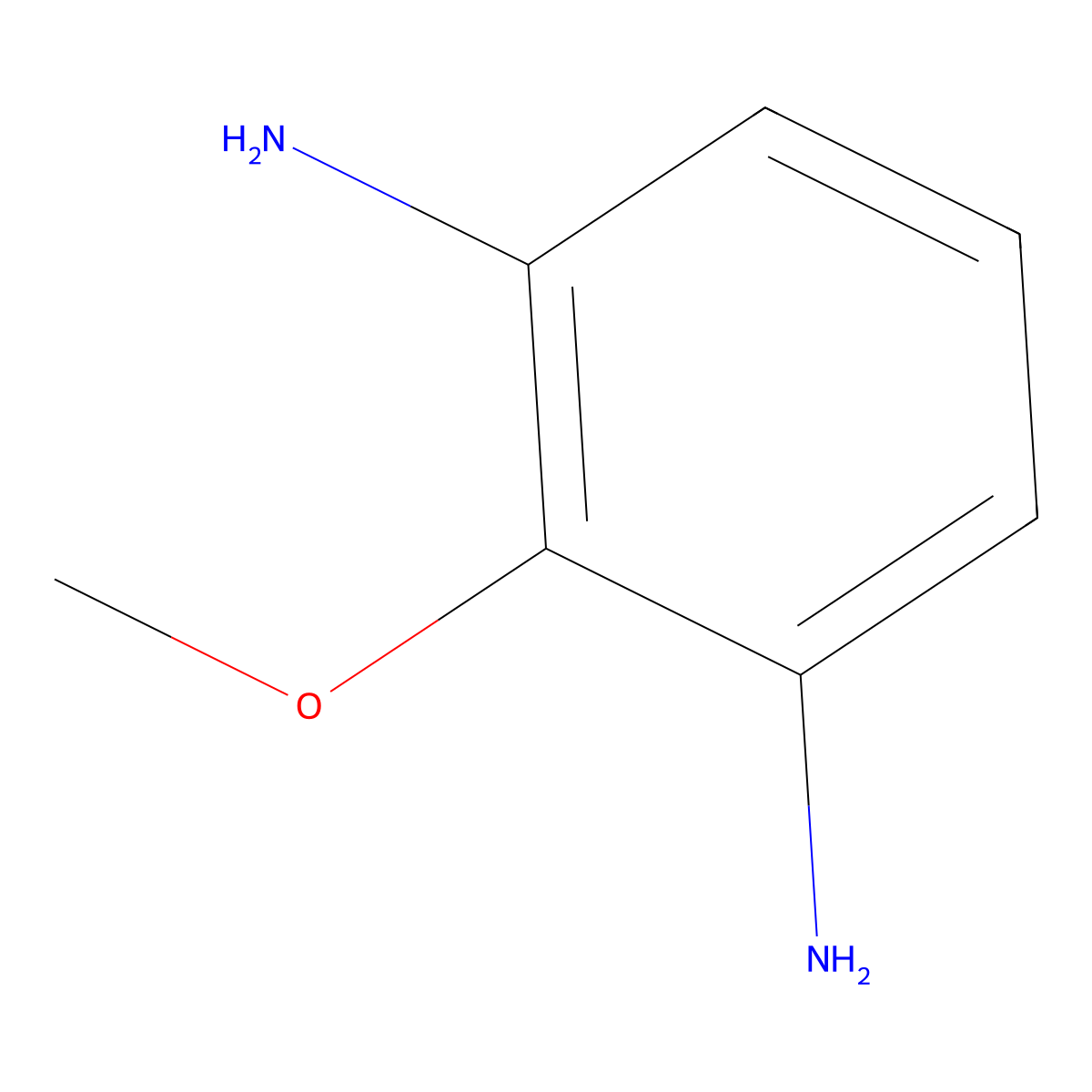 2-Methoxybenzene-1,3-diamine molecular structure, CAS 32114-60-6