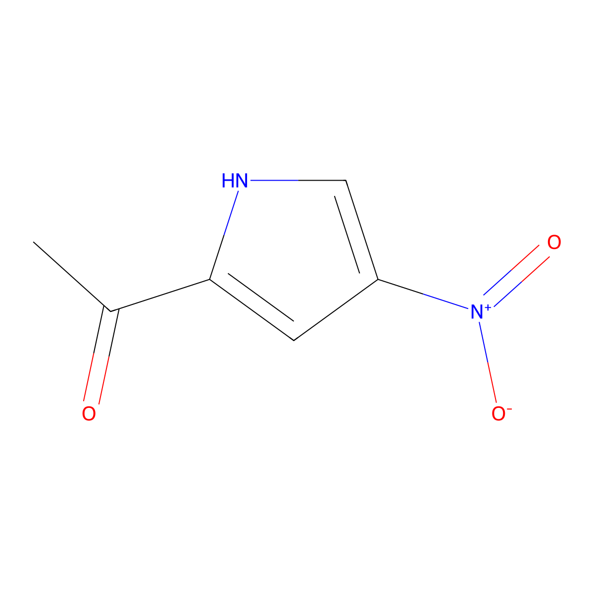 2-Acetyl-4-nitropyrrole molecular structure, CAS 32116-24-8