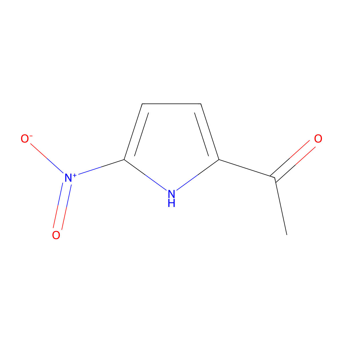 2-Acetyl-5-nitropyrrole molecular structure, CAS 32116-25-9