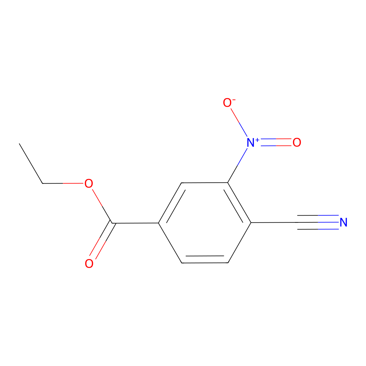 Ethyl 4-cyano-3-nitrobenzoate molecular structure, CAS 321162-58-7