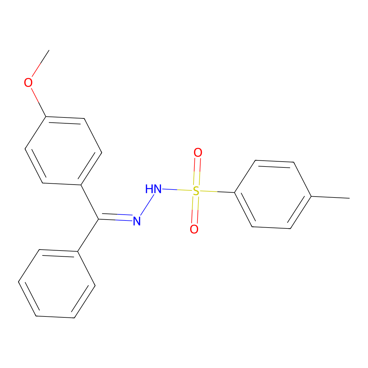 N'-[(4-Methoxyphenyl)(phenyl)methylidene]-4-methylbenzene-1-sulfonohydrazide molecular structure, CAS 32117-53-6