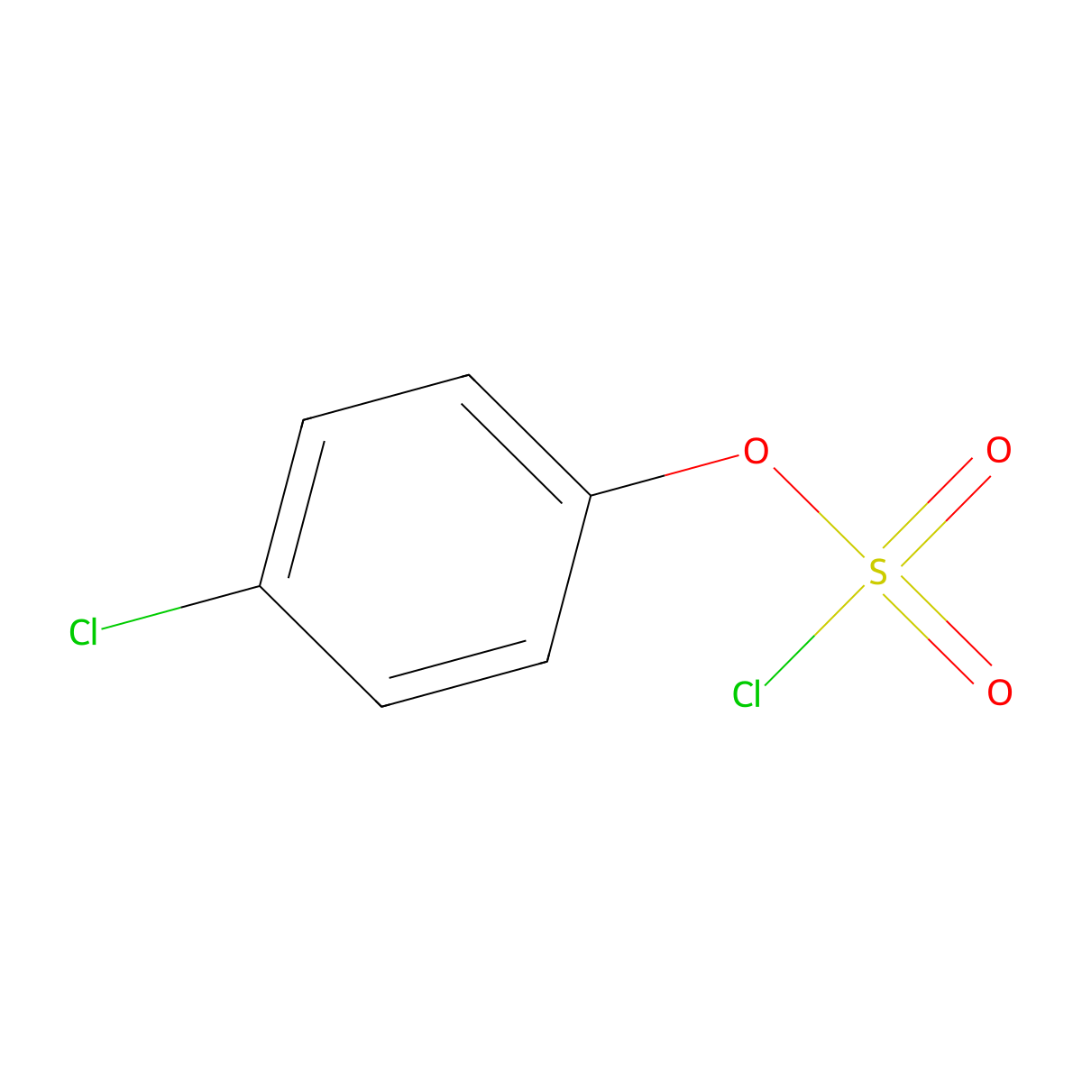 4-Chlorophenyl chloranesulfonate molecular structure, CAS 32117-86-5