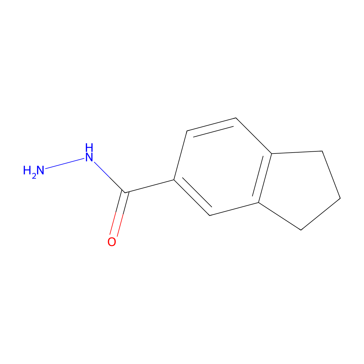 2,3-dihydro-1H-indene-5-carbohydrazide molecular structure, CAS 321195-95-3