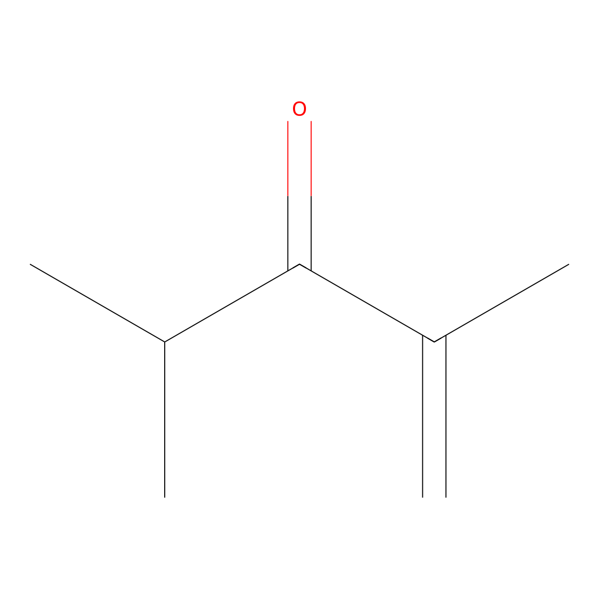 2,4-Dimethyl-1-penten-3-one molecular structure, CAS 3212-68-8
