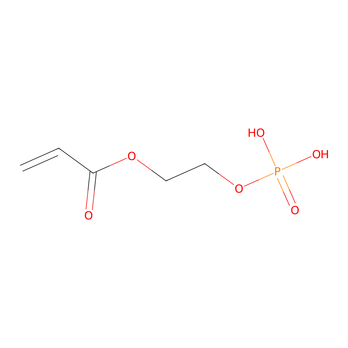2-(Phosphonooxy)ethyl acrylate molecular structure, CAS 32120-16-4